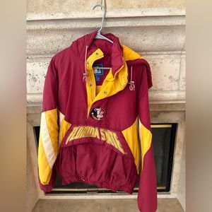 FSU Vintage Starter Half Zip Jacket
